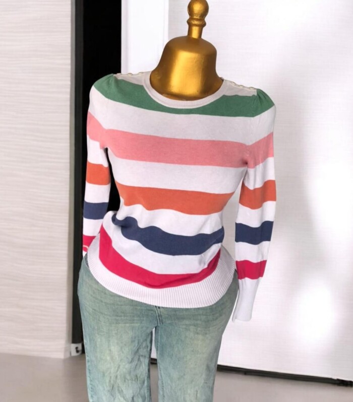 T-shirt manche long multi couleurs